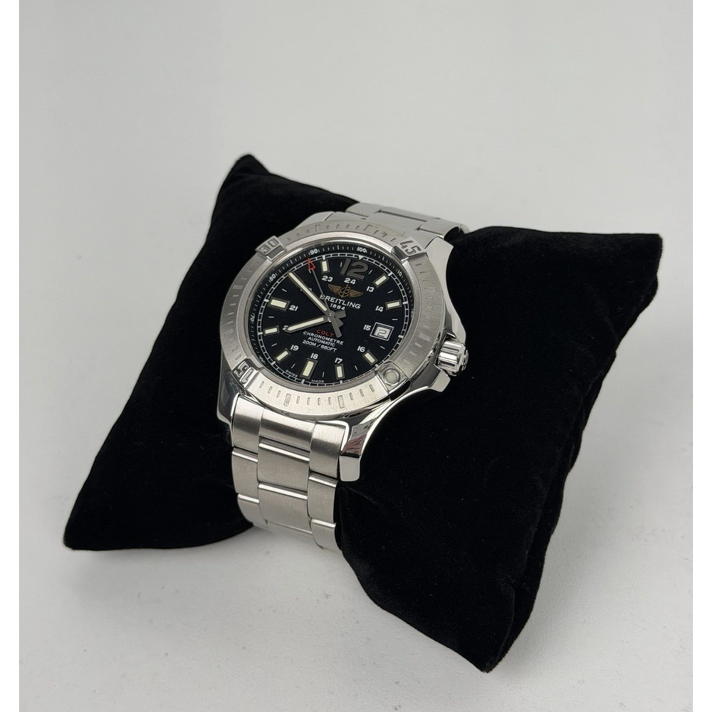 Breitling Colt Automatic 44mm Watch A1738811/BD44 Black Dial And Stainless Steel